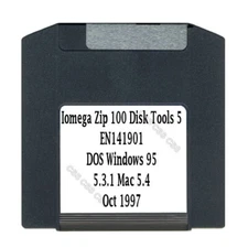 Iomega Zip 100 Disk Tools 5 EN141901 DOS Windows 95 5.3.1 Mac 5.4 Oct 1997