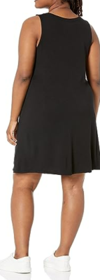 amazon black swing dress Unique Vintage Black Flutter Sleeve Swing Dress