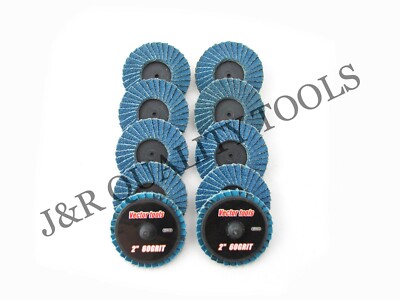 10 PC VCT TOOLS 2'' R-LOCK SANDING FLAP DISCS ZIRCONIA 60 GRIT