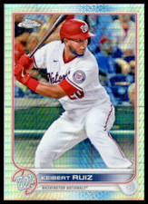 2022 Topps Chrome Prism Refractors #218 Keibert Ruiz Washington Nationals