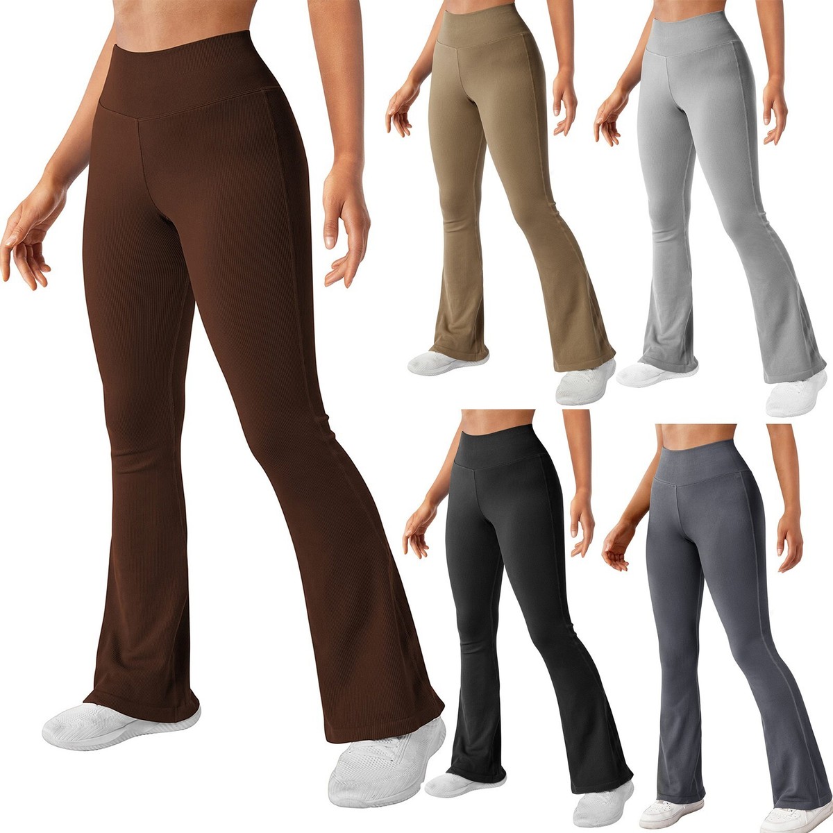 Wide Waistband Yoga Flare Pants Wide Waistband Yoga Flare Pants