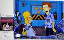 Dan Castellaneta & Michael Rapaport Signed The Simpsons 8x10 Photo C JSA COA