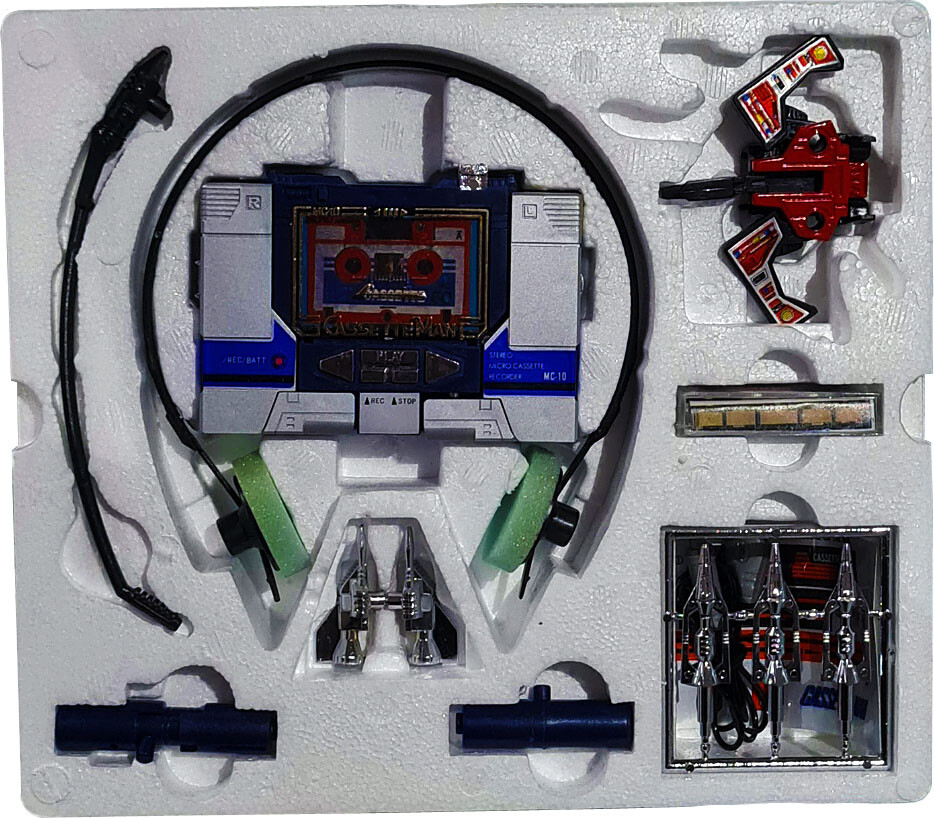 Shiantai CASSETTE MAN, Soundwave Transformers Microman KO, Vintage 1984, MIB!!