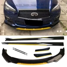 Front Rear Bumper Lip Side Skirt Full Set Body Kits For Infiniti