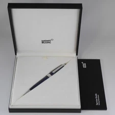 Montblanc Meisterstuck Solitaire Blue Hour Midsize Ballpoint Pen with Box
