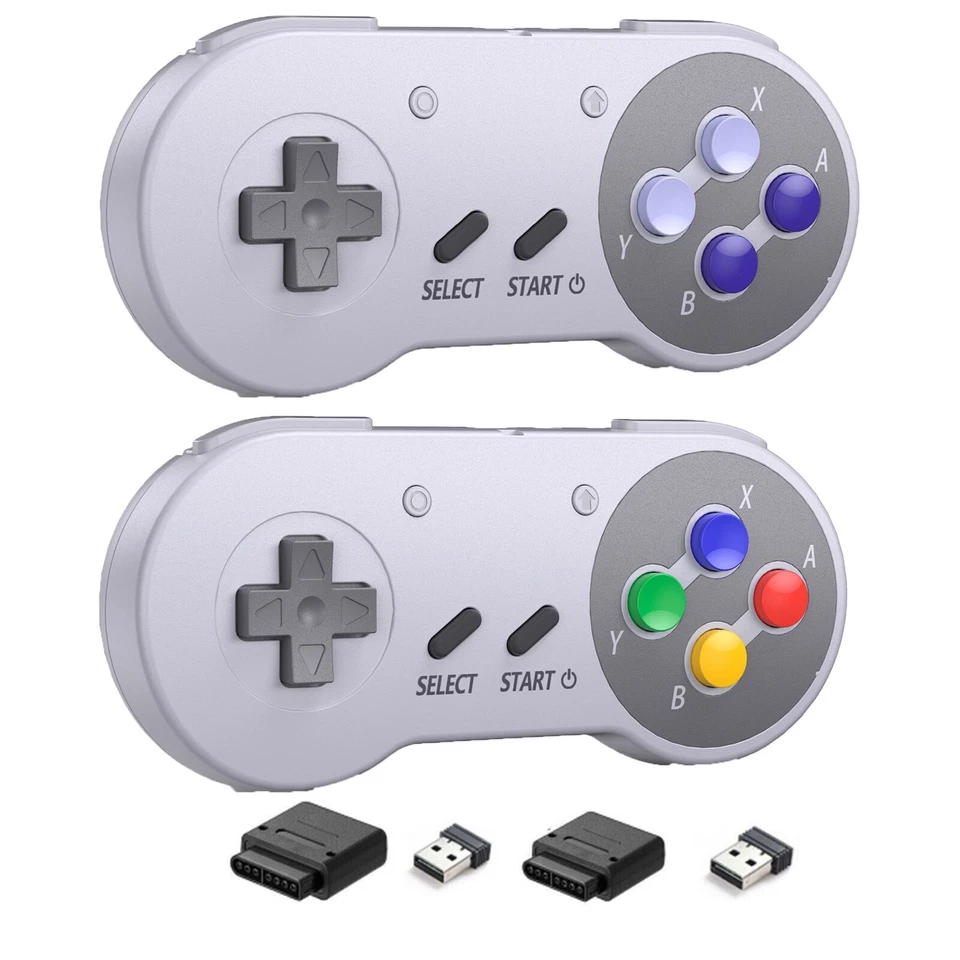 Wireless Gamepad + Receiver for SNES Super Nintendo Entertainment System SFC - Image 4 of 4