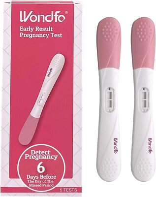 Pregnancy Test Early Result 5 Pack - Extra Sensitive and Very Early HCG Urine...