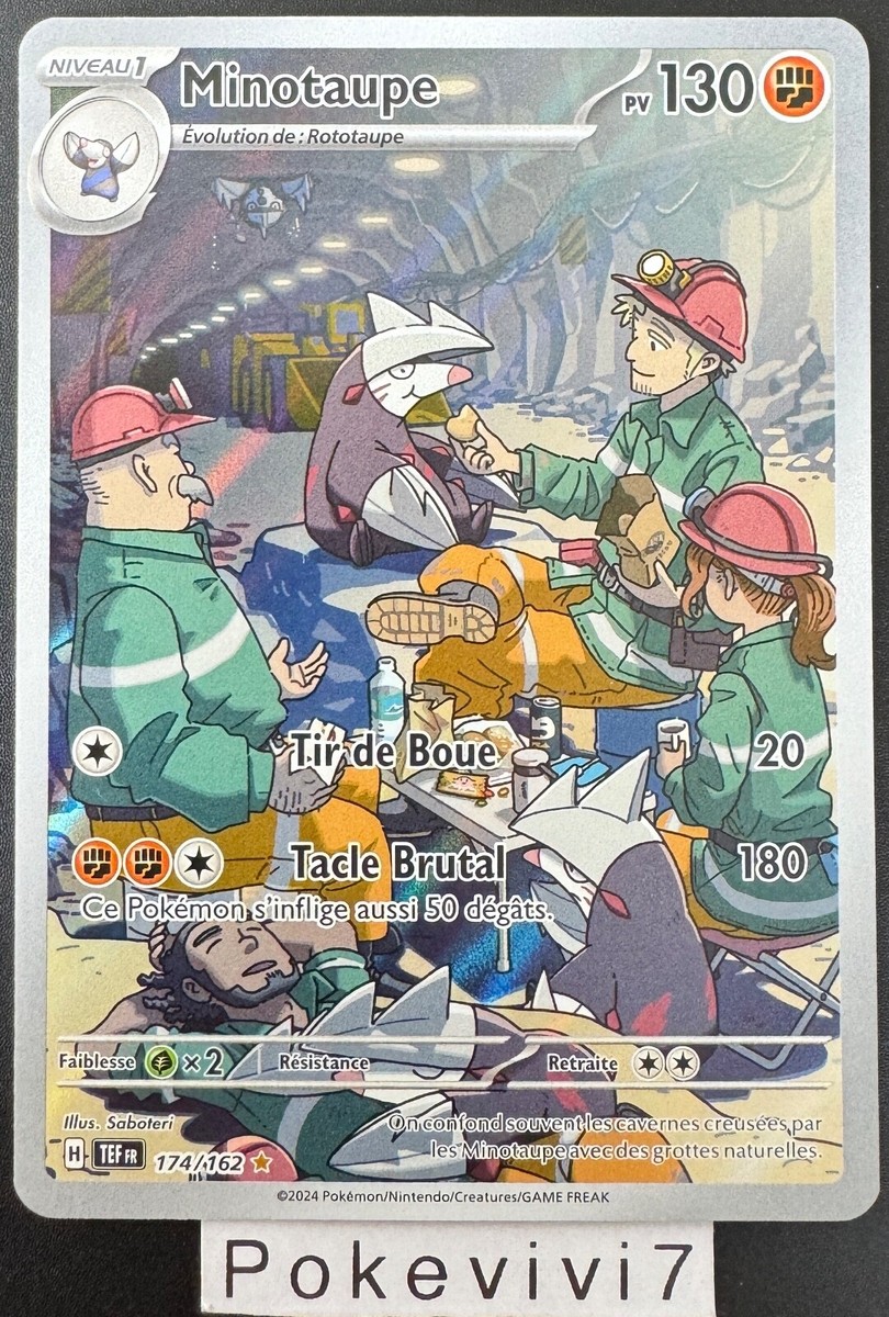 Myboost – Coffret 10 Cartes Pokémon Minotaupe Reverse – Forces Temporelles – Cartes Neuves Sans énergie