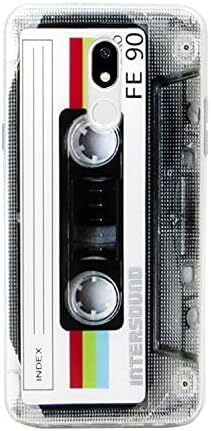Compatible with LG Stylo 5 Case Slim Dual Cool Retro Cassette Music Shockproof B