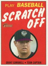 2020 Topps Heritage Minors 1971 Scratch Off #19 Grant Gambrell RC Rookie Idaho 