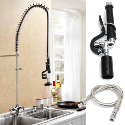 Commercial Kitchen Sink Faucet Rinse Spray Head Faucet Tap Sprayer+ Hose - Picture 3 of 11