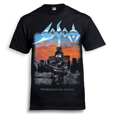SODOM Persecution Mania Black T-Shirt Kreator Destruction