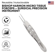 Bishop Harmon Micro Tissue Forceps Stainless Steel Premium Surgical Instruments