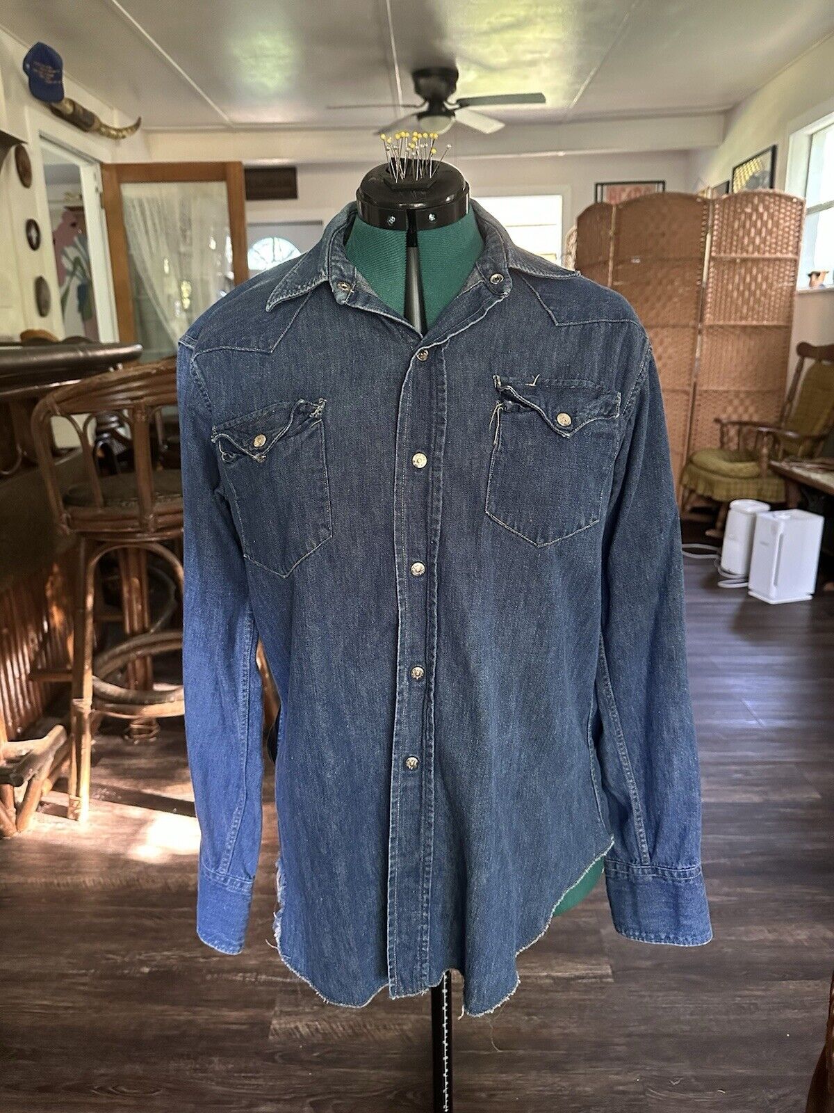 1950s Levi's Short Horn Denim Shirt - Gem 1950s Levi's Short Horn Denim Shirt - Gem