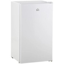Under Counter Fridge 91L Small Fridge with Chiller Box Removable Shelf White