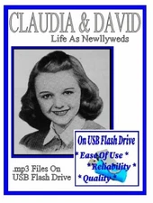 CLAUDIA  AND DAVID 388 Classic Oldtime Radio Shows MP3 OTR On USB Flash Drive