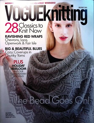 Vogue Knitting Magazine Holiday 2015 Classics to Knit Now