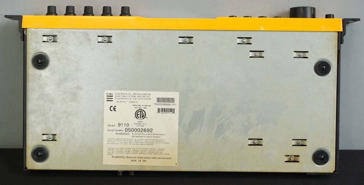 E-MU Xtreme Lead-1 64 Voice BPM Synthesiser Yellow 1U Rack Mount