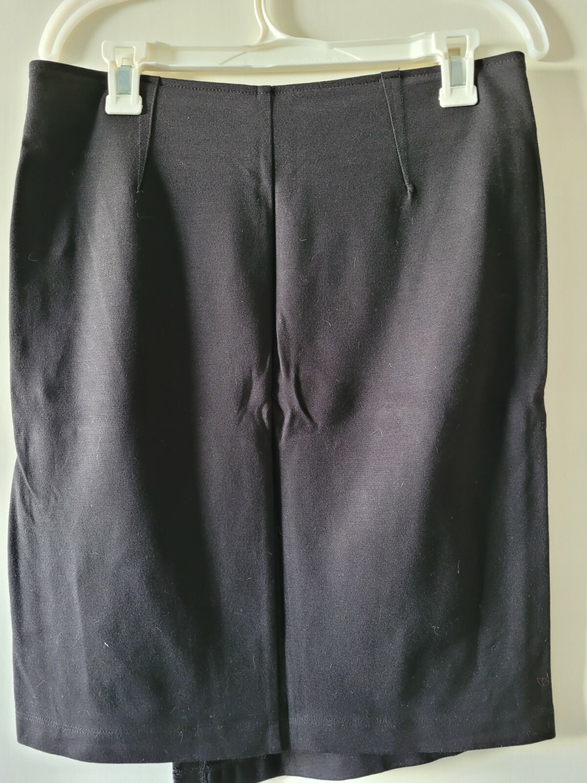 CAbi Solid Basic Black Mid Length Side Zip Skirt … - image 7