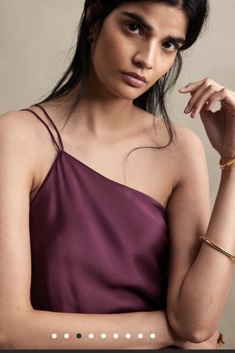 Vestido mediodi Banana Republic Divine 100 % seda una sola hoja talla pequeña - Imagen 4 de 9