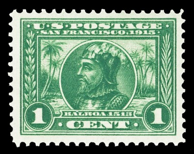 Scott 397 1913 1c Panama-Pacific Perforated 12 Issue Mint VF OG NH