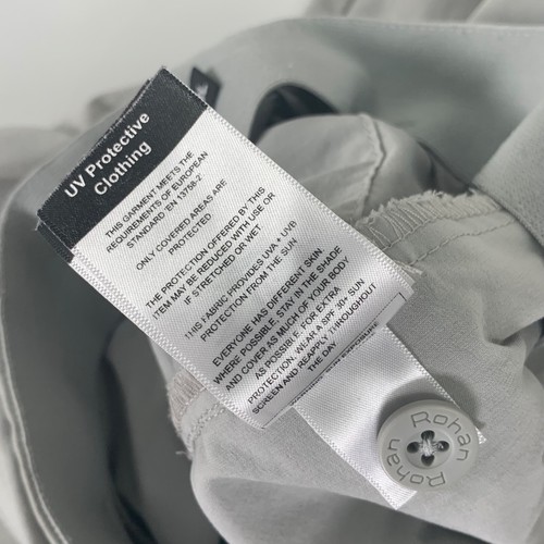 Rohan Stretch Bags Trousers 8L W29 L32 Grey Walking Hiking UV Sun Protection - Picture 12 of 18