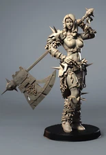 Dungeons & Dragons Playable Character - Female Human Eir - Barbarian, Fighter
