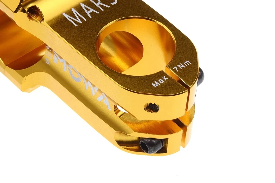 MOWA Mars Mountain MTB BMX 29er eBike Bicycle Bike Stem 0D 31.8mm 60mm Gold - Image 4 of 4