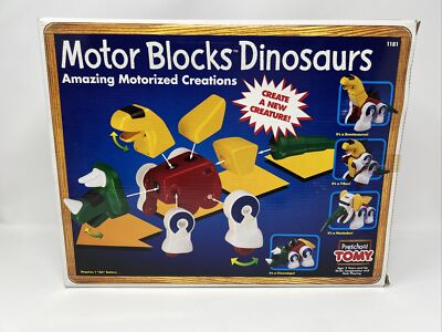 Tomy Motor Blocks Dinosaurs Robot Preschool  1181 new! Rare!