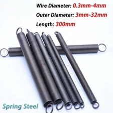 Wire Dia 0.3mm-4mm Expansion Extending Tension Springs Loop Ends Spring Steel