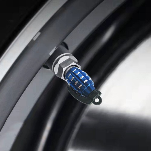 4x Estilo Granada Neumático Coche Rueda Válvula Vástago Aire Polvo Cubierta Tornillo Accesorios - Imagen 8 de 15