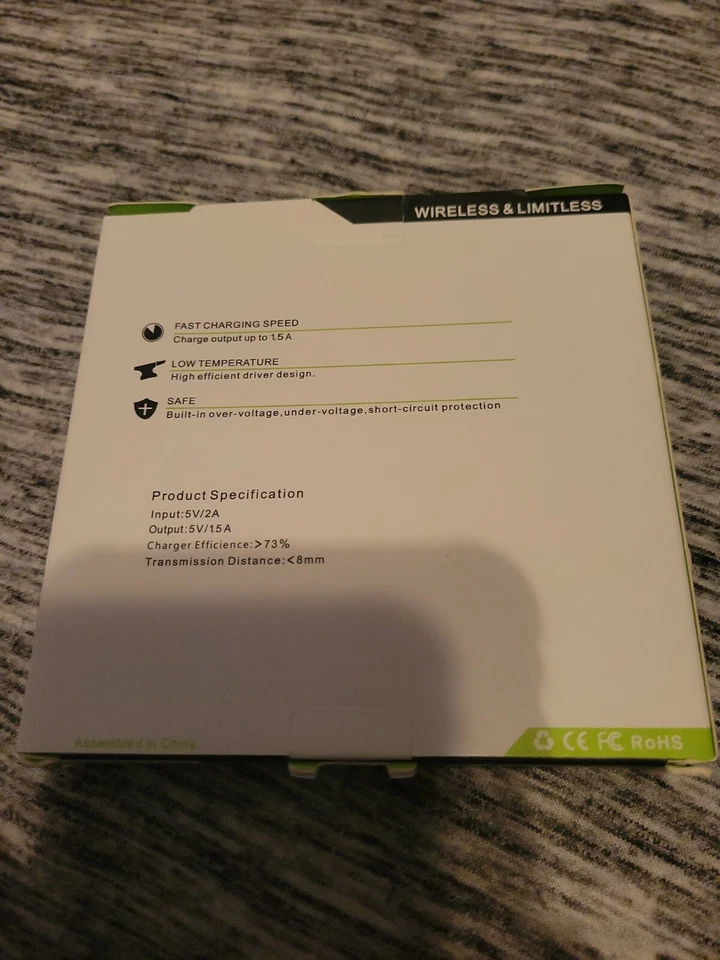 Fantasy Slim Qi Wireless Charger Charging Pad for all Qi enabled devices  - Image 2 of 3