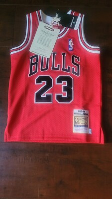 NWT Michael Jordan Chicago Bulls #23 Mitchell and Ness Authentic