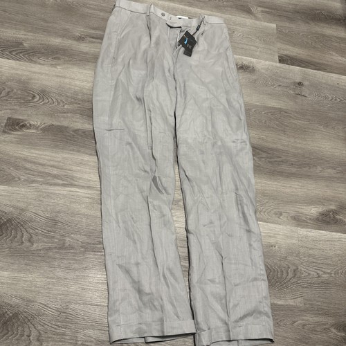 Steve Harvey Celebrity Edition Dress Pants 36/32 Gray Cuffed