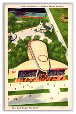 Radio Corporation of America New York NY Worlds Fair 1939 UNP Linen Postcard XA4