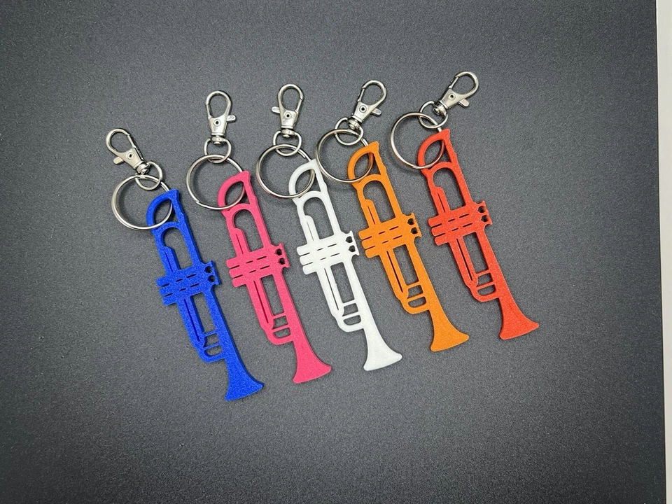 Llavero Trompeta, Dije Trompeta, Llavero Instrumento Musical, Paquete de 2 Foto 3 de 4