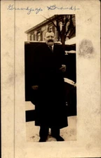 Vintage RPPC photo postcard  Grandpa Brandenberg Post Card Nostalgic Memory