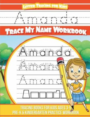 Amanda Letter Tracing For Kids Trace My Name Workbook: Tracing Books For Ki...