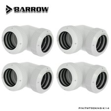 4 Pcs Barrow 90 Degree Angle Dual 14mm Compression Fitting Multi-Link White
