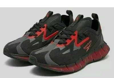 NEW Reebok Zig Kinetica Type 2 Running Shoes Blk/Gray/Red FW5734-012 Mens Sz 10