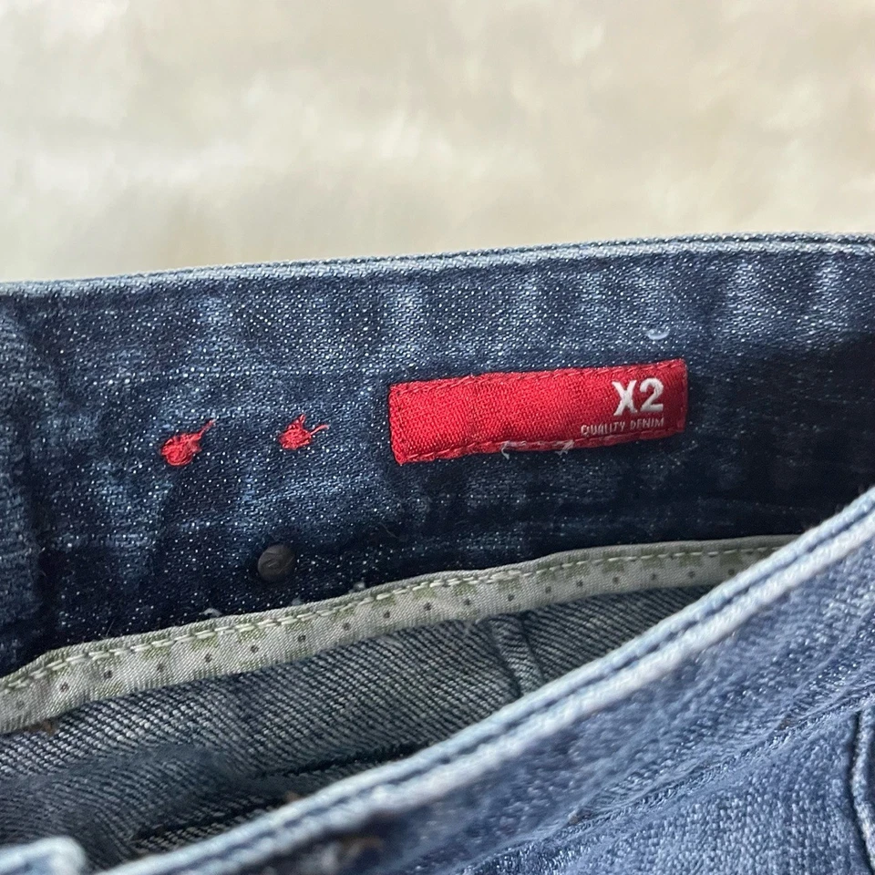 Pantalones Cortos Vintage X2 Y2K Tiro Bajo Micro Mini Leopardo Parche Flecos Denim Borde Rosa Foto 3 de 4