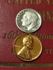 1963 Gem Proof SILVER Dime & VERY MIRROR RED 1963 PROOF 1c Outstanding Luster!