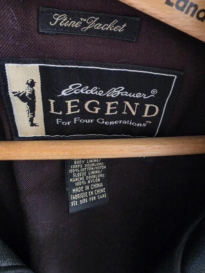 Eddie Bauer Legend Black Leather Stine Jacket Women's Size S - Bild 2 von 3