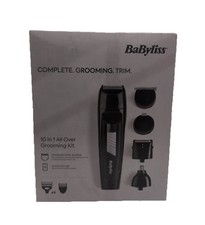 BaByliss MEN All Over Grooming Kit 10-in-1 Cordless Trimmer Hair Beard Body NEW
