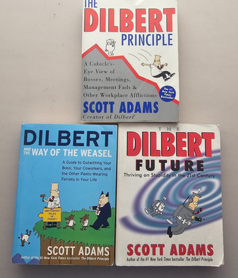 Scott Adams Dilbert Book Lot of 3: Dilbert Principle, Future & Way of Weasel
