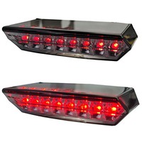 Motorrad LED RüCklicht Bremslicht Universal Boston Style Custom Smoke E-GeprüFt
