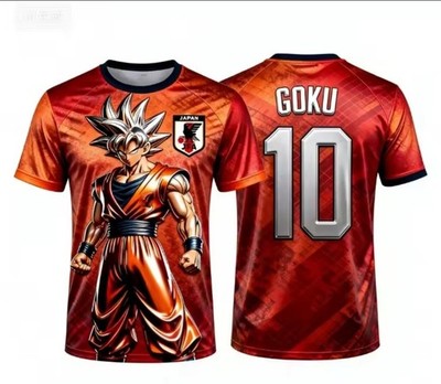 Dragon Ball Son Goku UI Fußballtrikot Team Japan Erwachsene Kinder T-Shirt