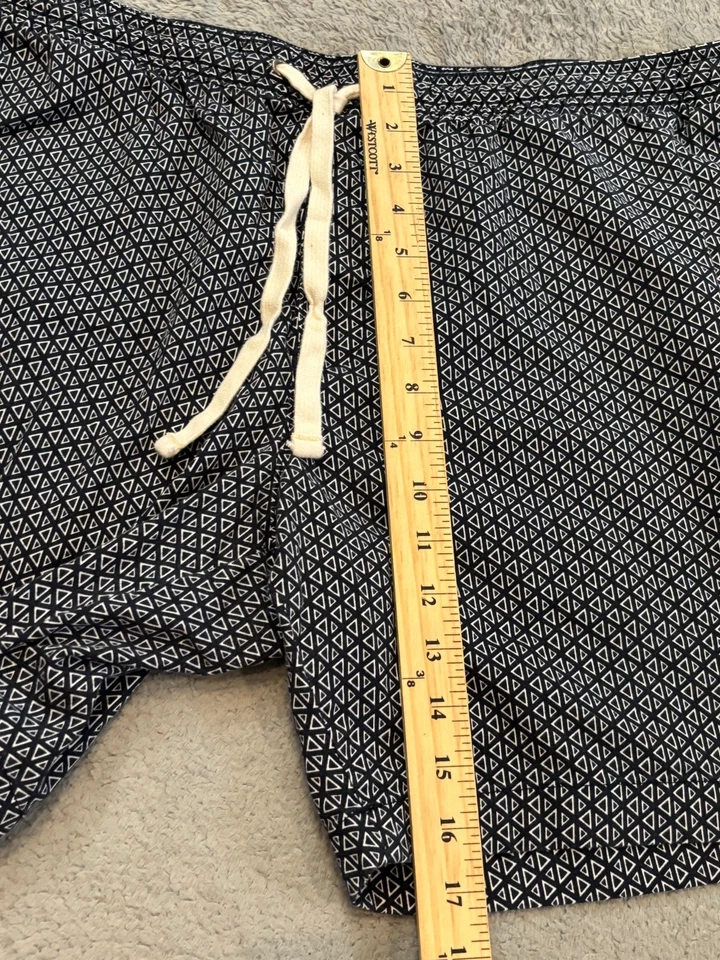 J. Pantalones Cortos Crew Flex Pull On Elásticos Dock Para Hombre XL Azul Marino Cordón Geométrico Foto 4 de 4