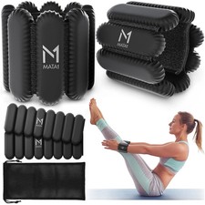Ankle  Wrist Weights for Men  Women - Set of 2, 1 lb / 0.5 kg each, Black -...
