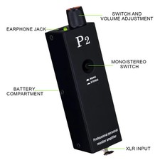 NILUNWEI P2 Headphone Amplifier Ultra Compact In Ear Monitor Stereo Power Amp